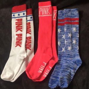 Victoria Secret Pink knee high socks